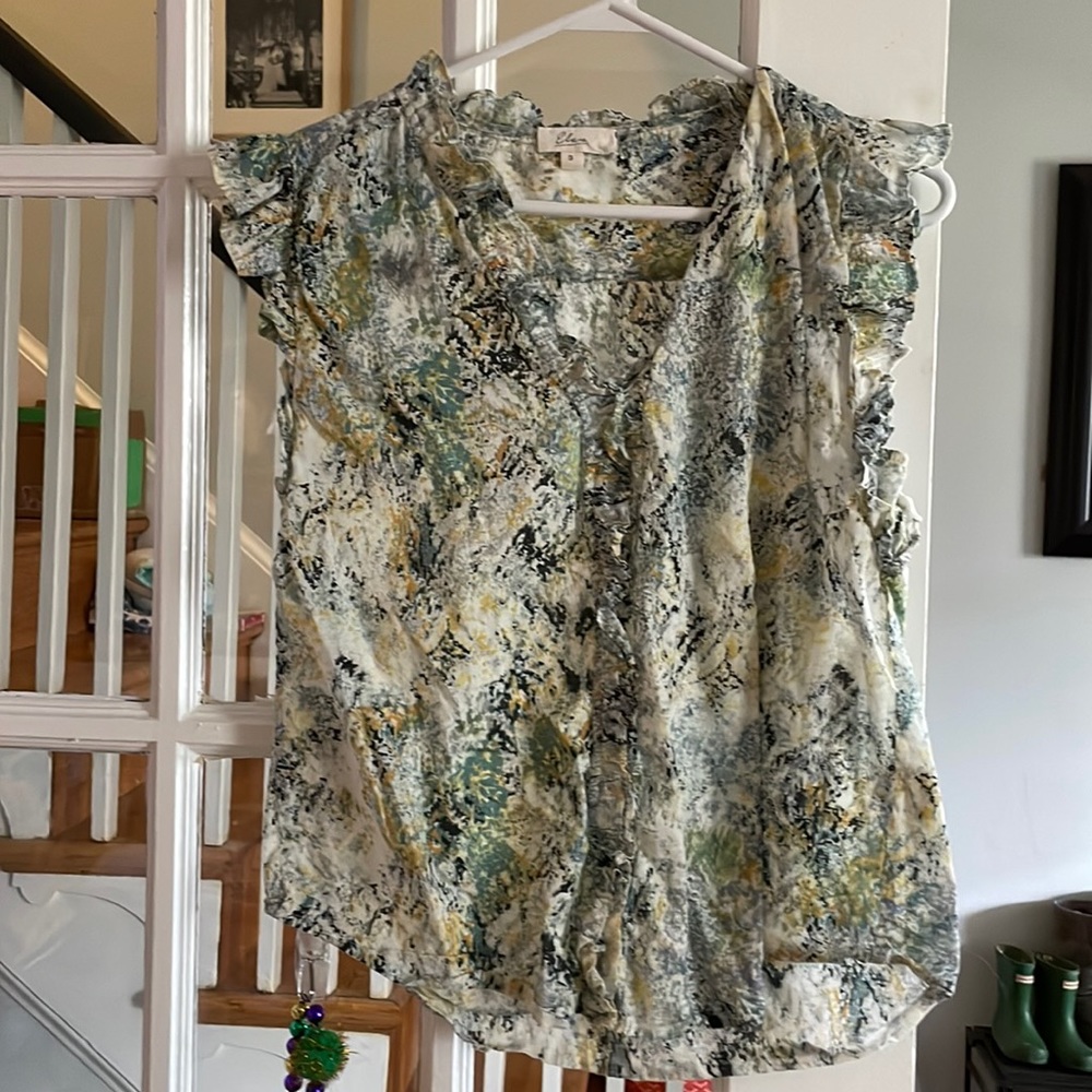 Flutter Sleeve Top Sz S